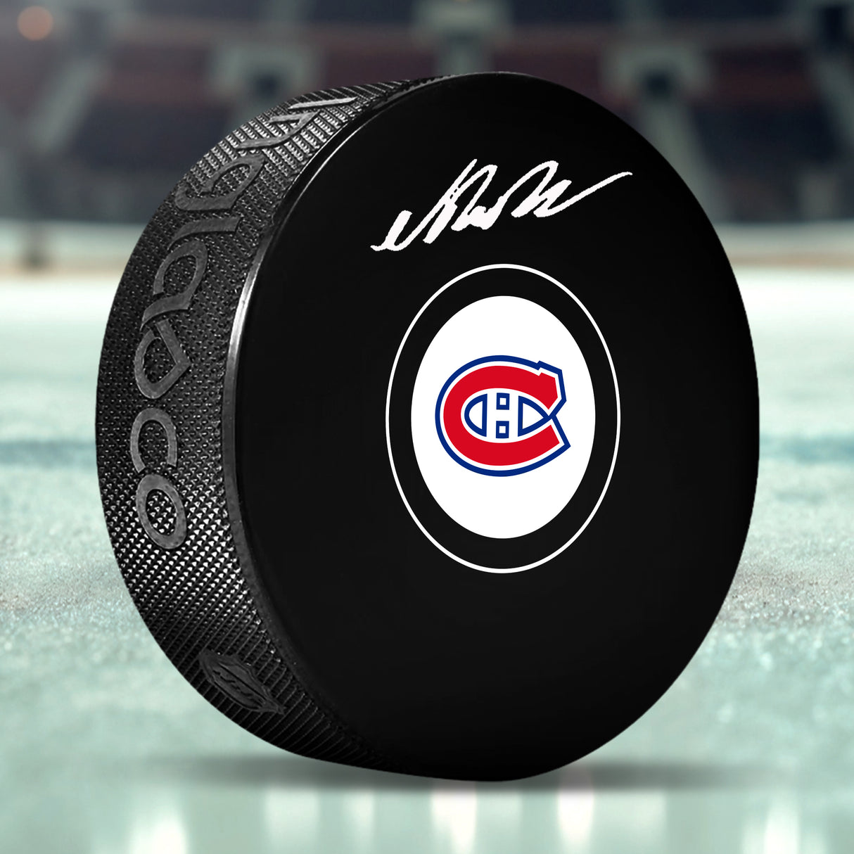 Noah Dobson Signed Montreal Canadiens Autograph Series Puck