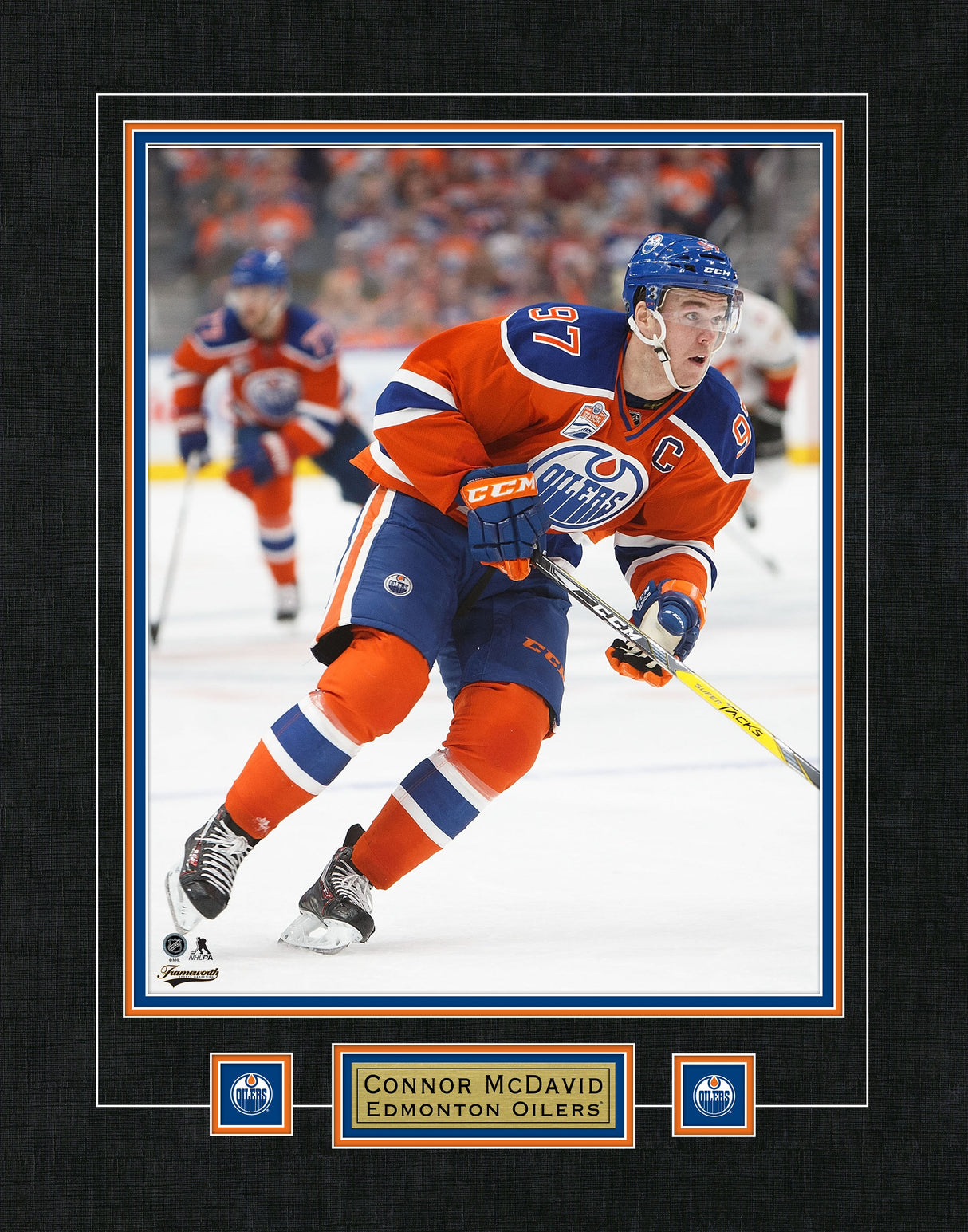 Connor McDavid Edmonton Oilers Framed 22x28 Action Photo