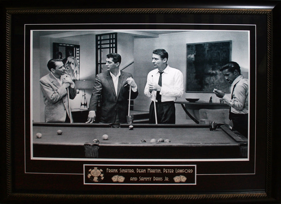 Rat Pack Framed Playing Pool