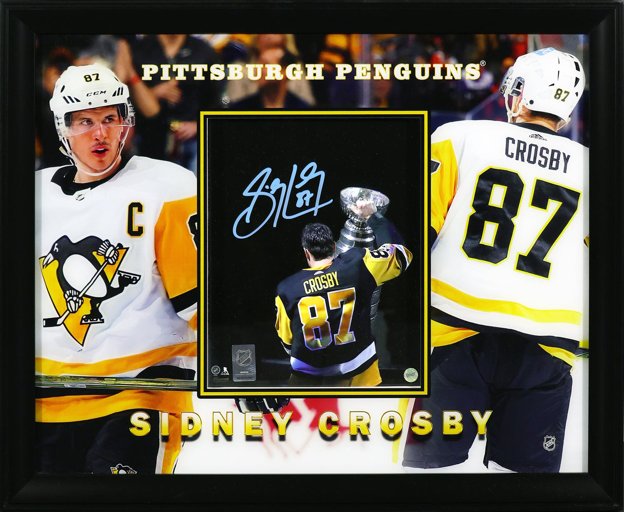 Sidney Crosby Signed Pittsburgh Penguins Framed 8x10 Photo - AUCTION