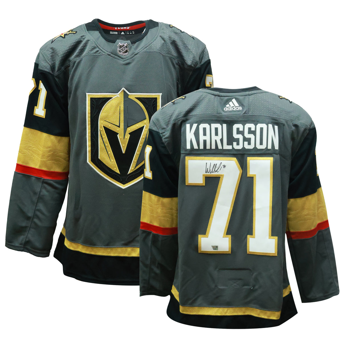 William Karlsson Signed Las Vegas Golden Knights Adidas Authentic Grey Jersey - AUCTION