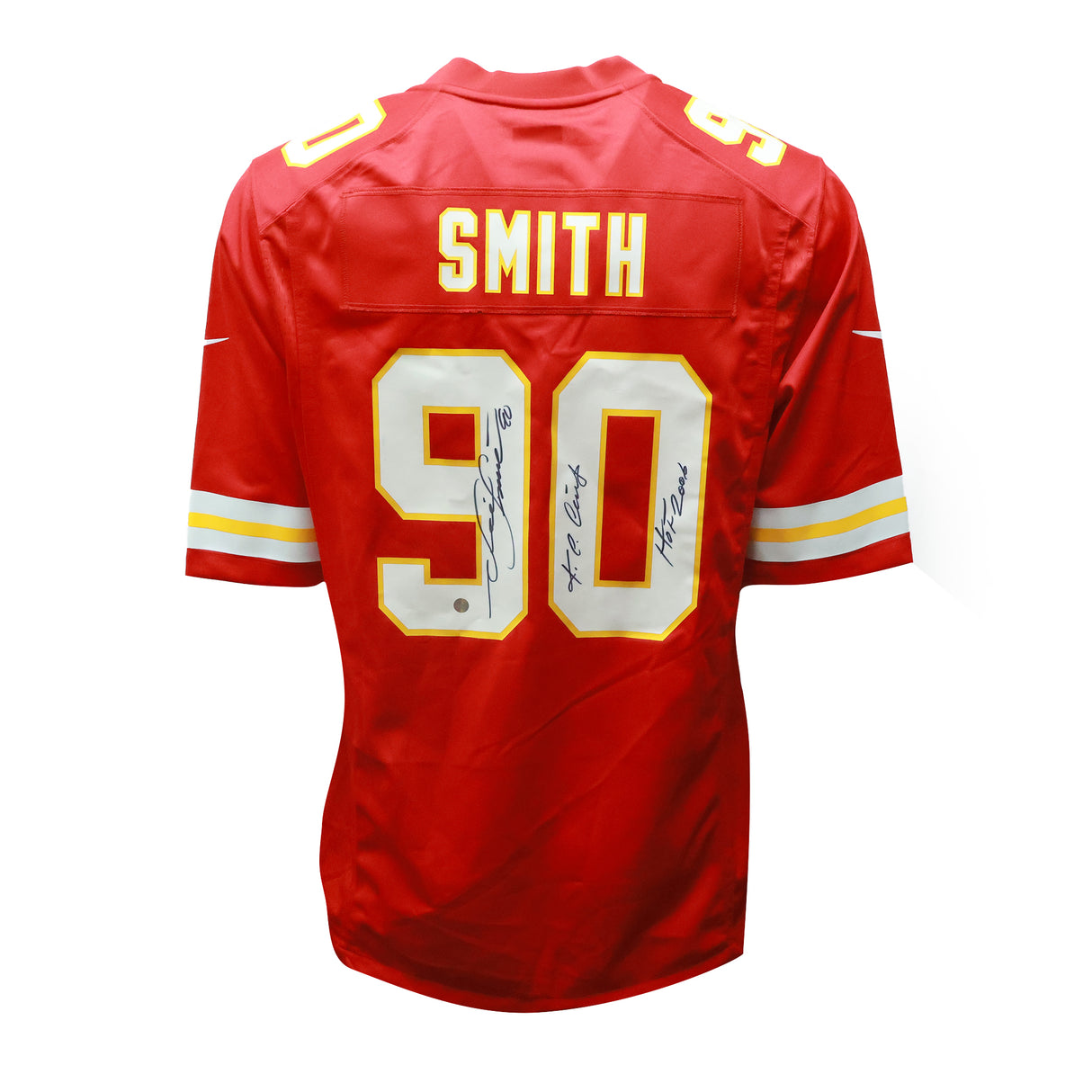 Neil Smith Signed Kansas City Chiefs Nike Replica Jersey Inscribed "K.C Chiefs, HOF 2006" - AUCTION