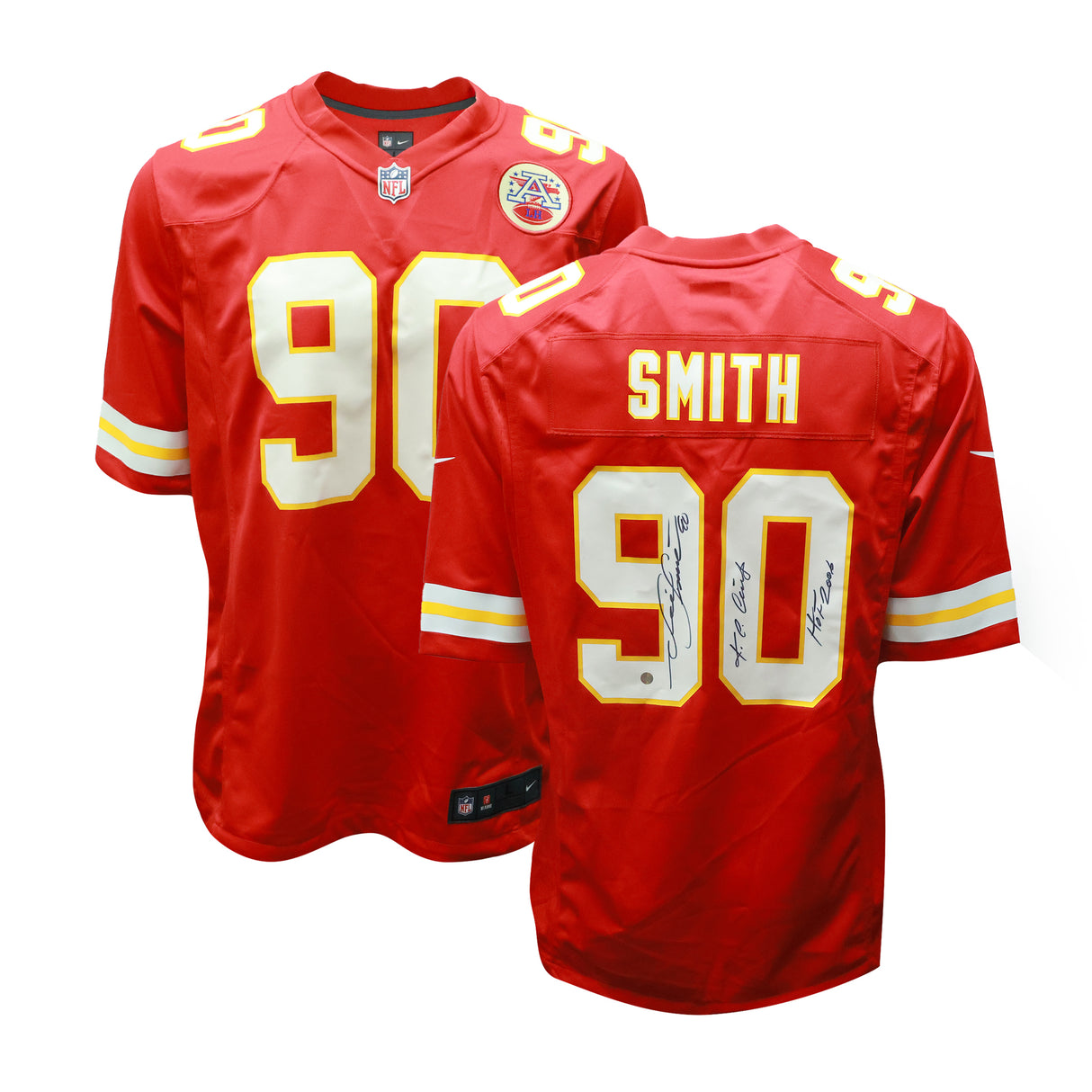 Neil Smith Signed Kansas City Chiefs Nike Replica Jersey Inscribed "K.C Chiefs, HOF 2006" - AUCTION