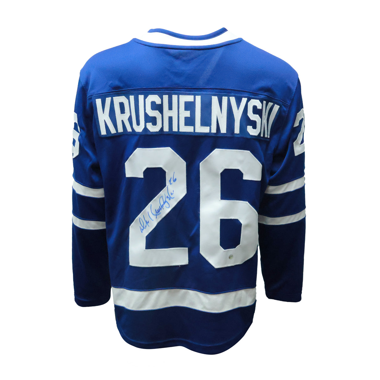 Mike Krushelnyski Signed Toronto Maple Leafs Fanatics Breakaway Jersey - AUCTION