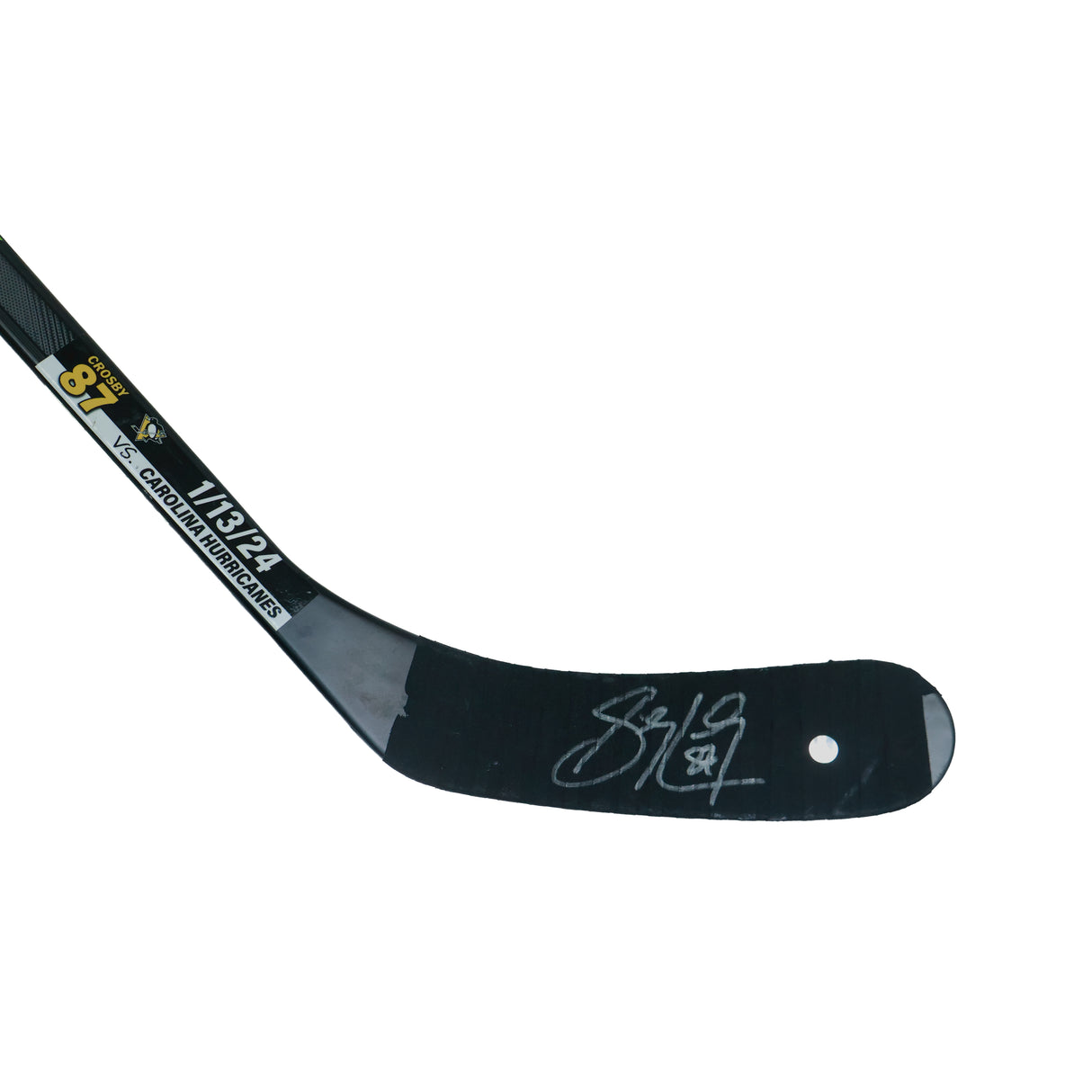 Sidney Crosby Signed Game Used Stick vs Carolina Hurricanes (Jan 14th, 2024) - AUCTION