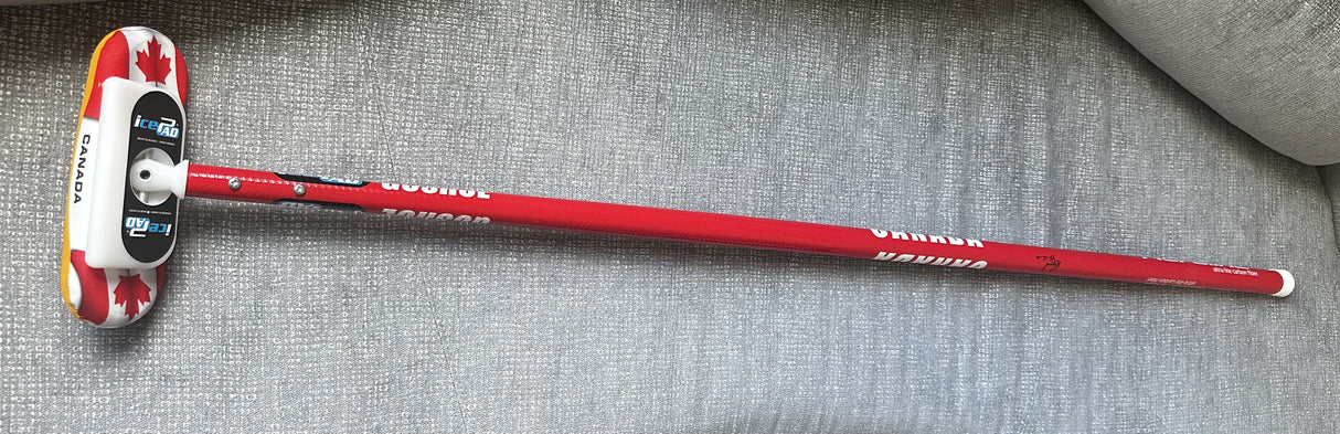 Brad Gushue Signed Team Canada Curling Team Gushue Game Model Broom - AUCTION