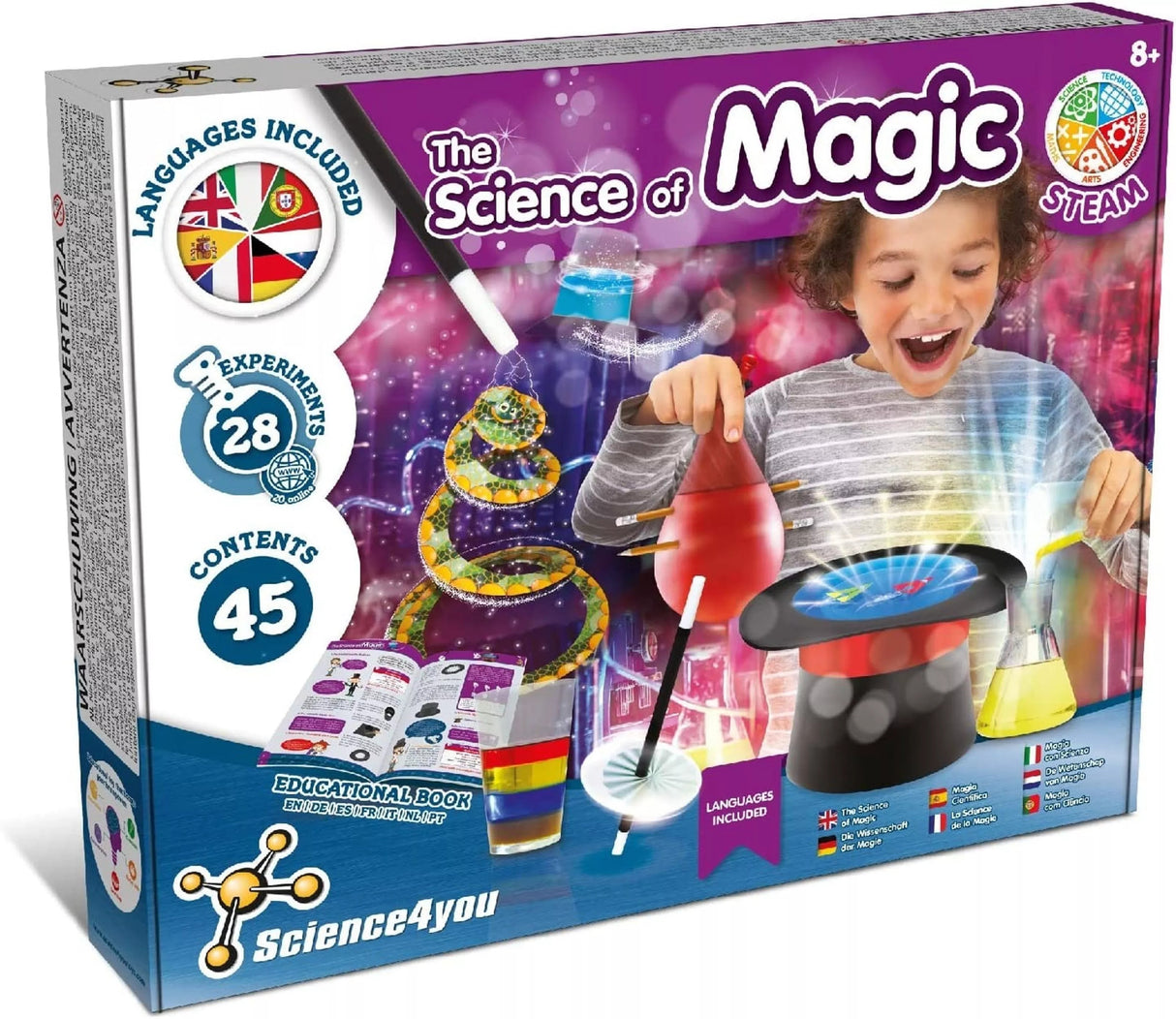 Science4you The Science of Magic - Kids Magic Set for 8 year olds with 28 Magic Tricks for Kids - AUCTION