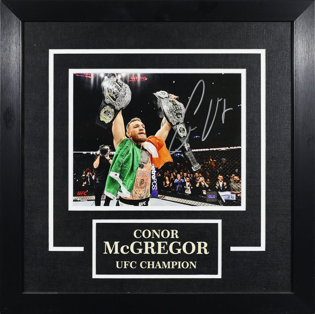 Conor McGregor Signed UFC Champion Framed 8x10 Photo - AUCTION