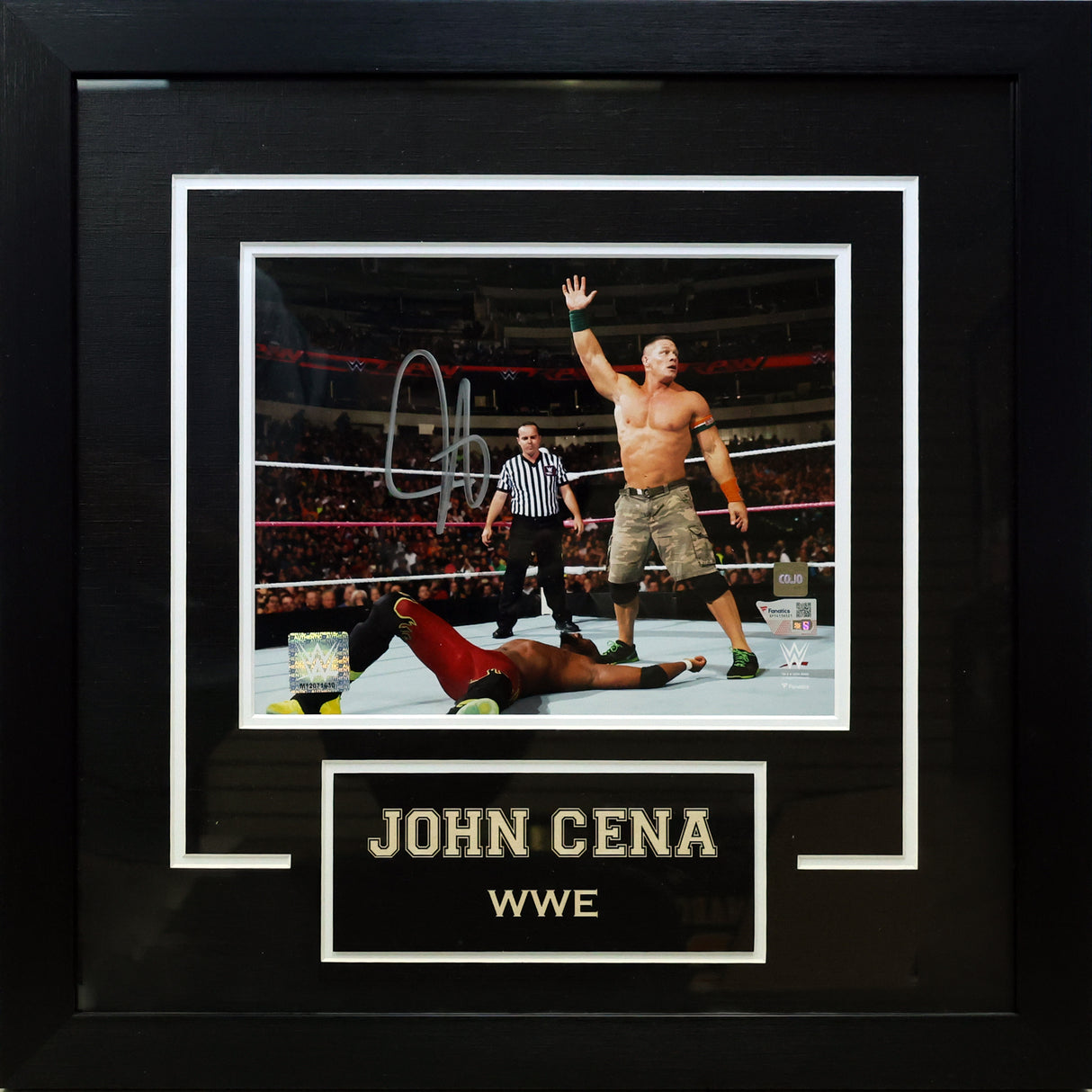 John Cena Signed WWE Framed 8x10 Photo - AUCTION