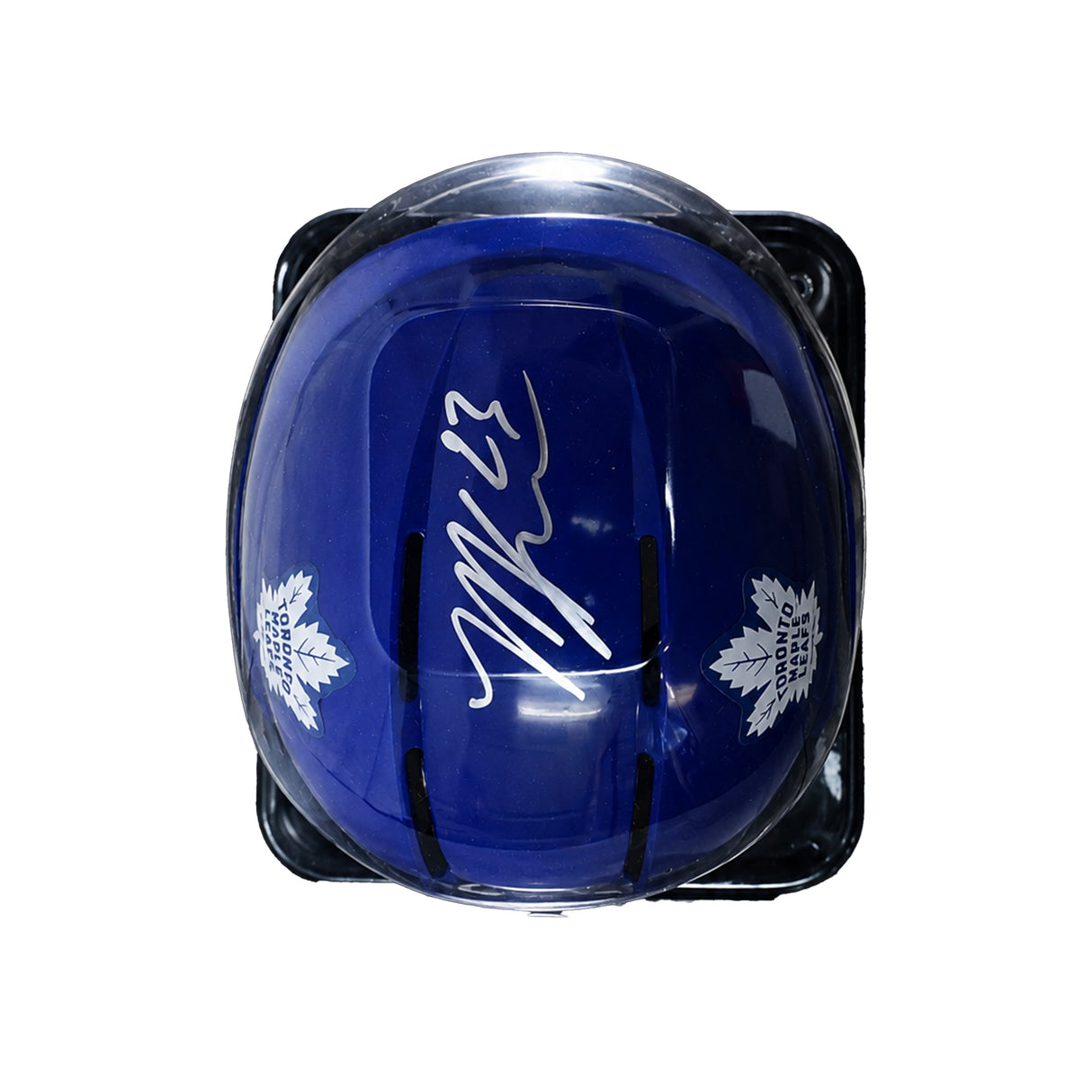 Matthew Knies Signed Toronto Maple Leafs Mini Authentic Replica NHL Helmet - AUCTION