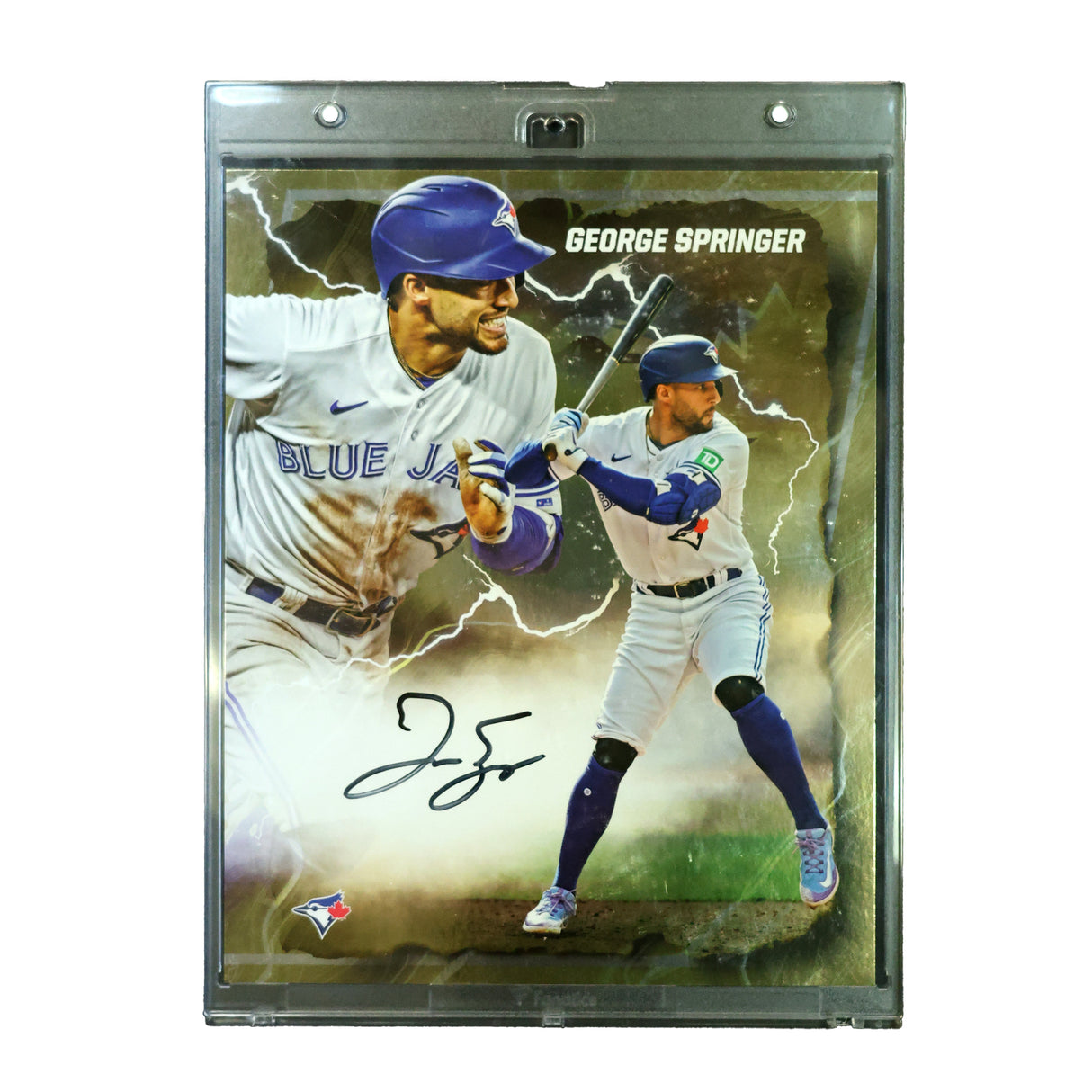 George Springer Signed Toronto Blue Jays 8x10 Card (Limited Edition 28/50) - AUCTION