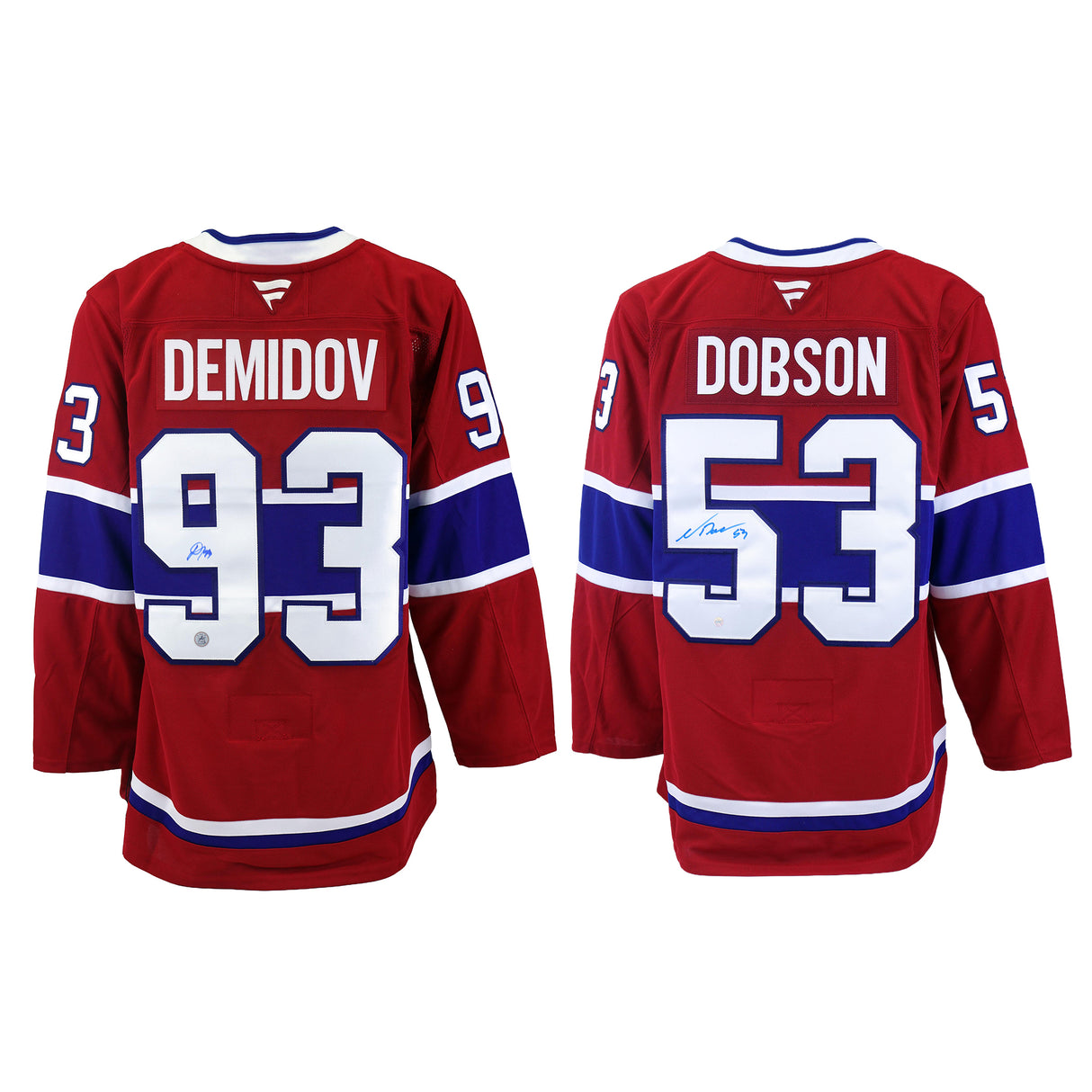 **BUNDLE** Ivan Demidov and Noah Dobson Signed Montreal Canadiens Signed Home Fanatics Premium Jersey Bundle - AUCTION