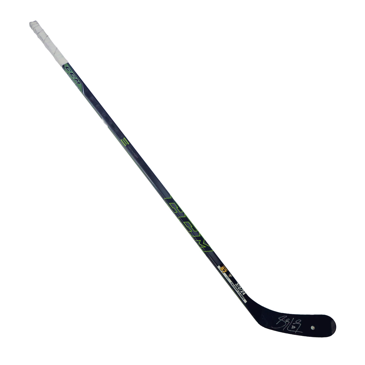 Sidney Crosby Signed Game Used Stick vs Calgary Flames (3/2/2024) (ST-208) - AUCTION