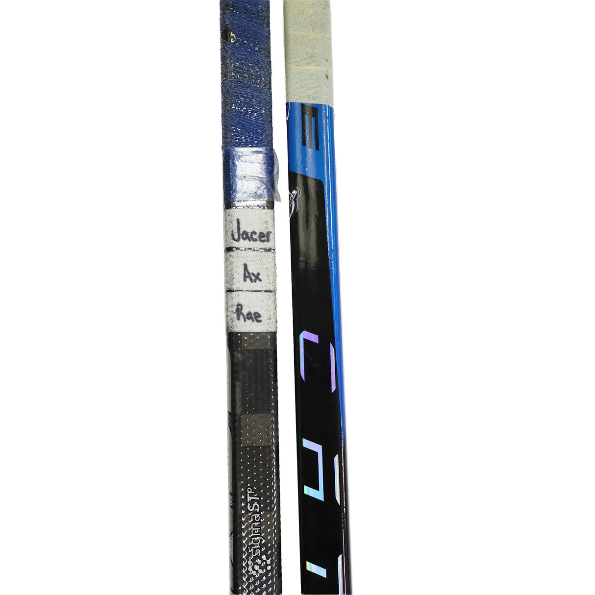 **BUNDLE** John Tavares and Mitch Marner Toronto Maple Leafs Game-Used 2024/2025 Sticks - AUCTION