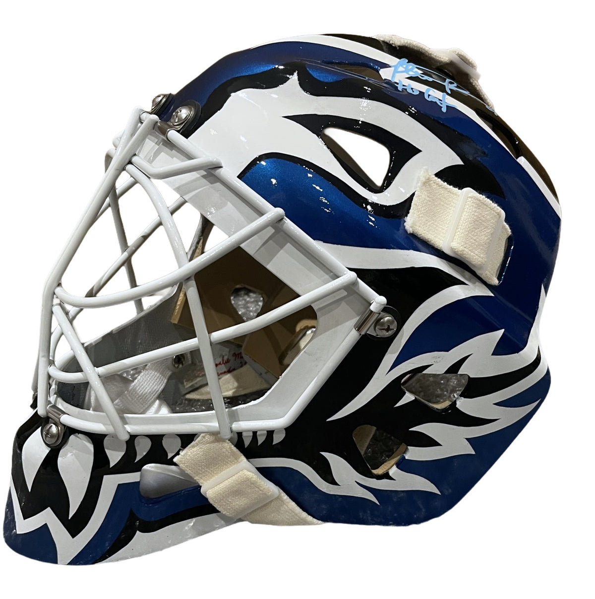 Felix "The Cat" Potvin Signed Toronto Maple Leafs Full Size Fibreglass Replica Pro Goalie Mask - AUCTION