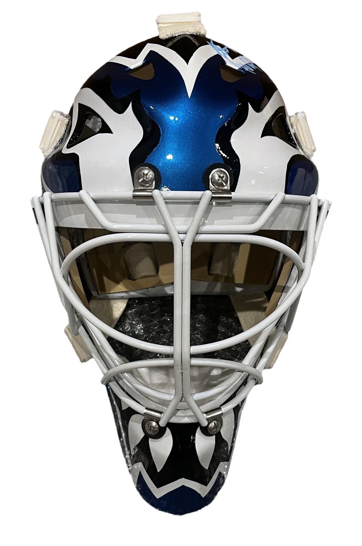 Felix "The Cat" Potvin Signed Toronto Maple Leafs Full Size Fibreglass Replica Pro Goalie Mask - AUCTION