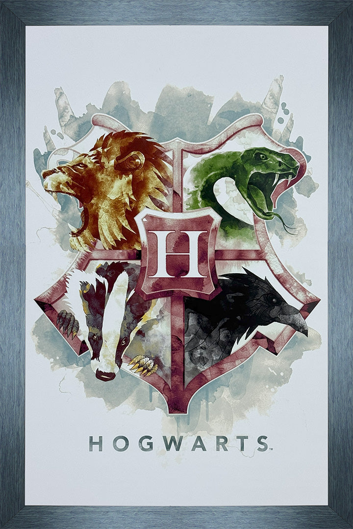 Hogwartz Framed Logo Print