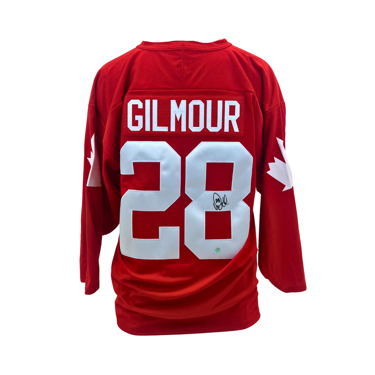 Doug Gilmour Signed Team Canada 1987 Canada Cup Replica Red Jersey - AUCTION