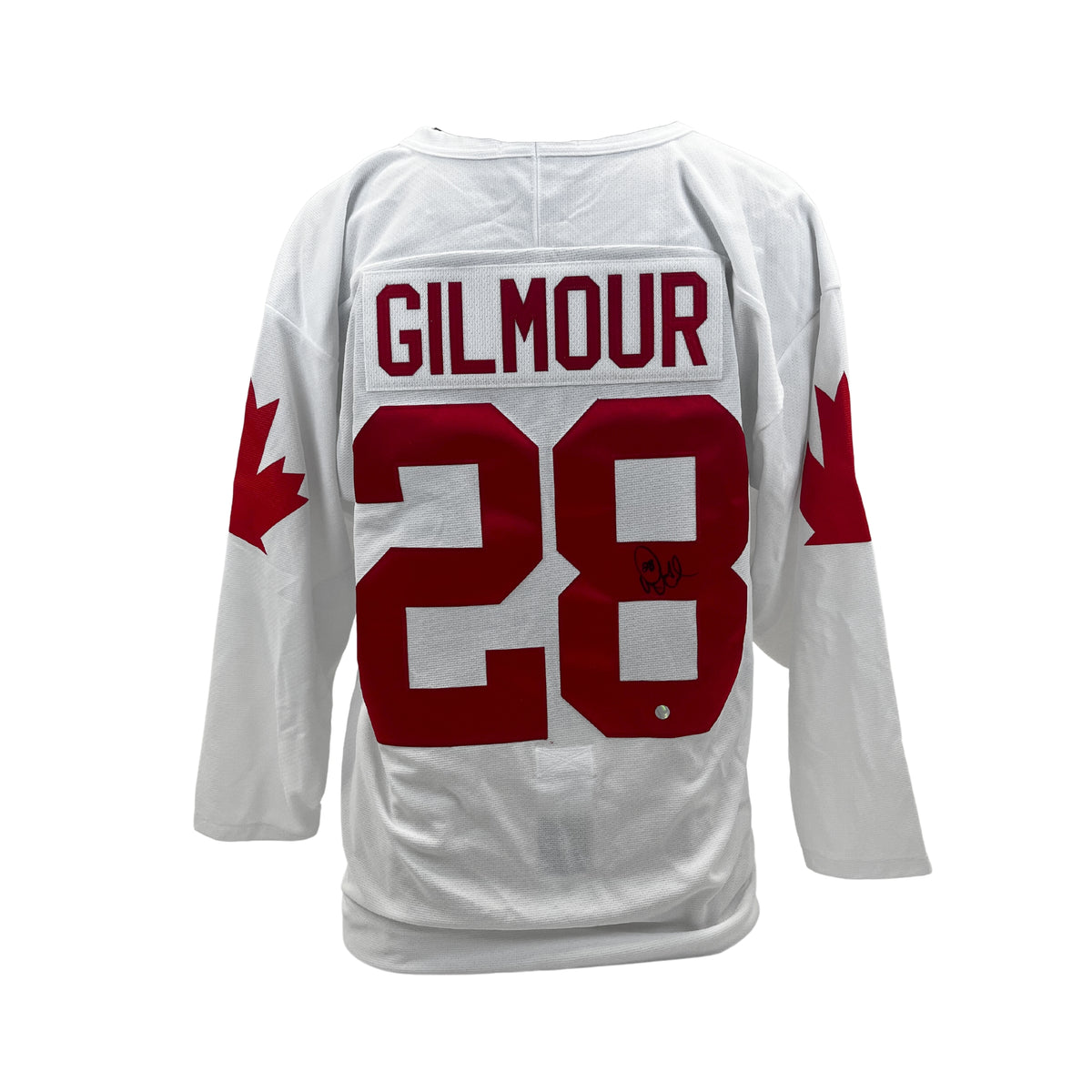 Doug Gilmour Signed Team Canada 1987 Canada Cup White Replica Jersey - AUCTION