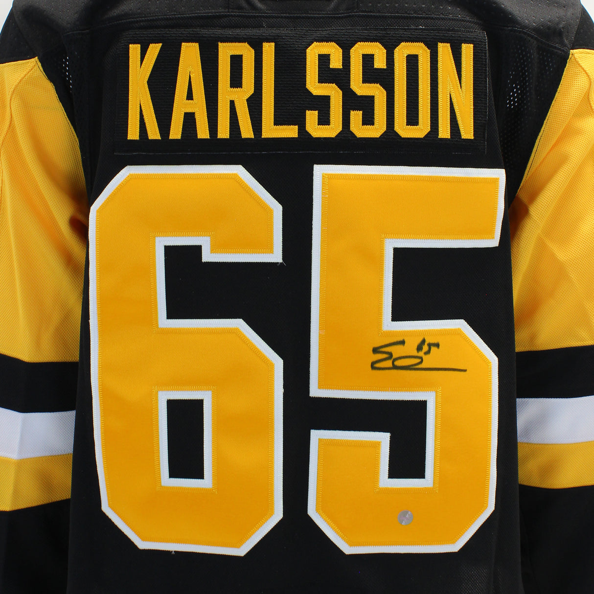 Erik Karlsson Signed Jersey Penguins Black Adidas - AUCTION