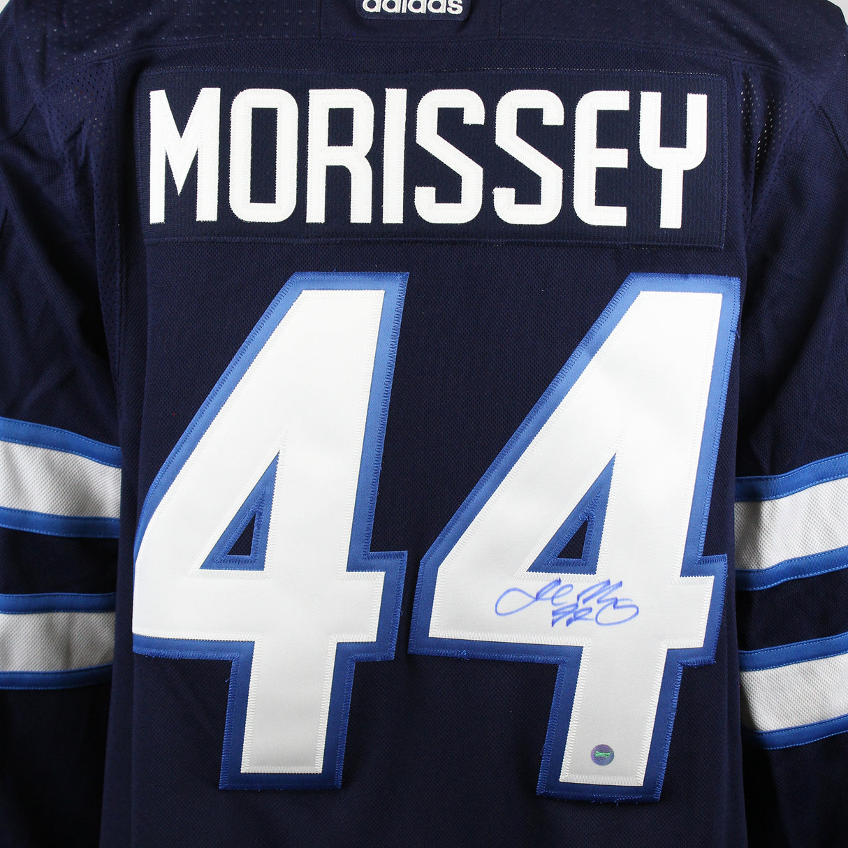 Josh Morrissey Signed Jersey Winnipeg Jets Blue Adidas - AUCTION