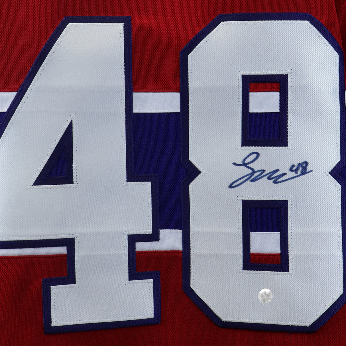 Lane Hutson Signed Jersey Montreal Canadiens Red Fanatics Premium