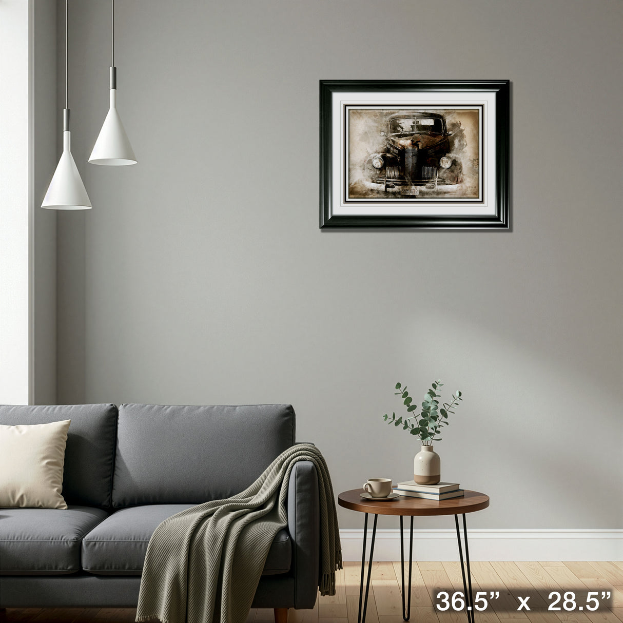 Antique Car Framed Print – Detail – Frameworth