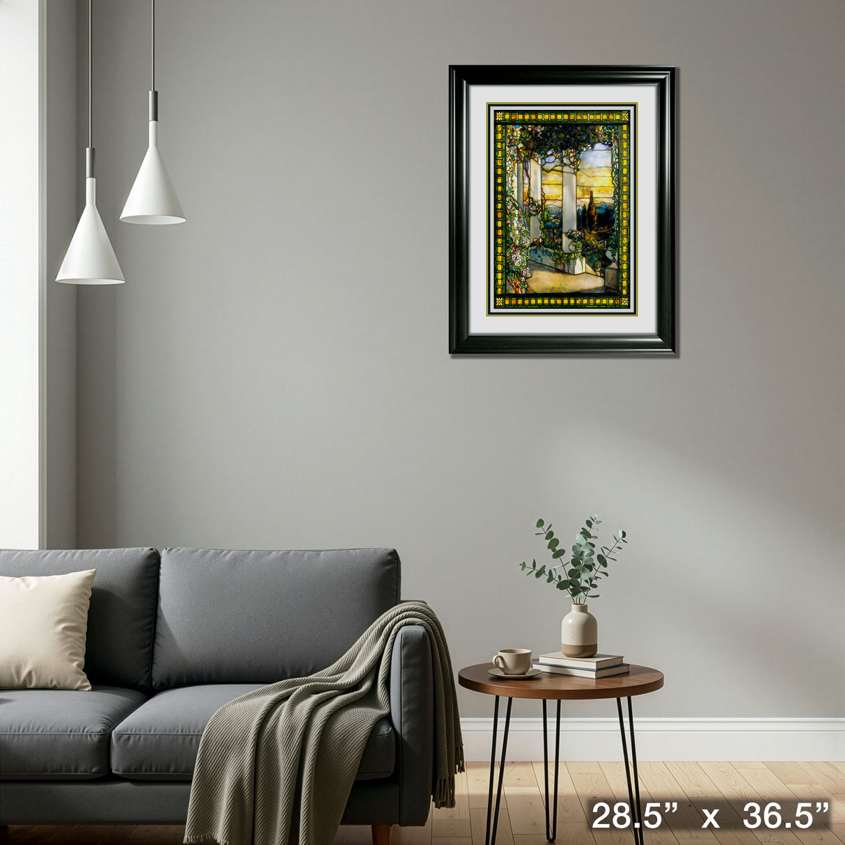 Stained Glass Framed Print – Detail – Frameworth