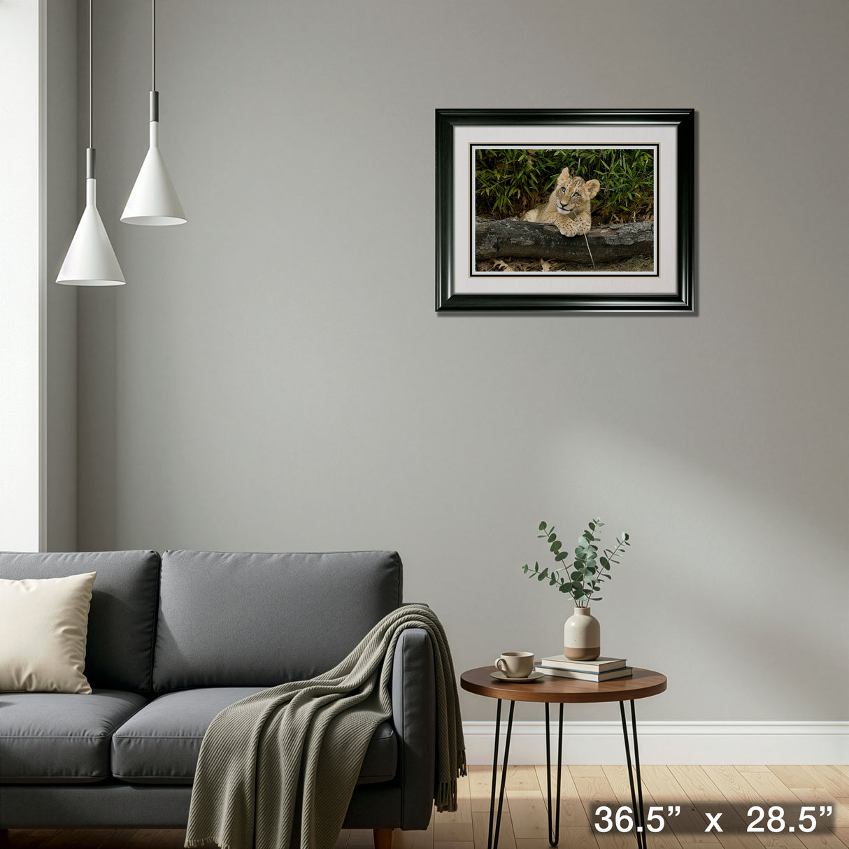 Lion Cub Framed Print – Detail – Frameworth