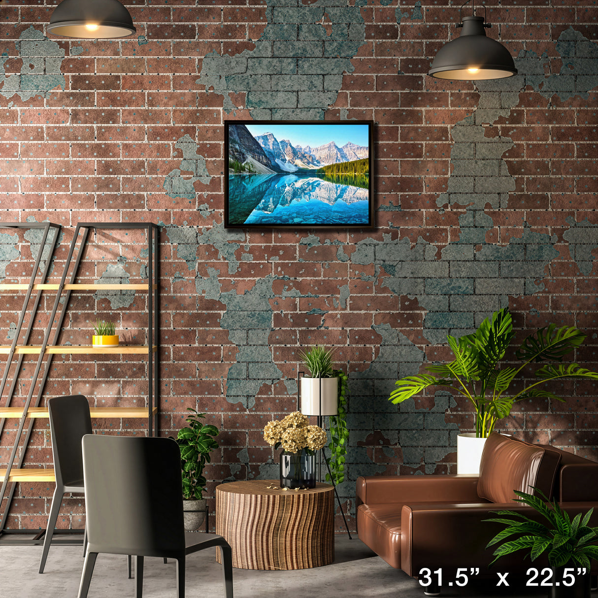 Moraine Lake 20x29 Framed Canvas – Lifestyle – Frameworth