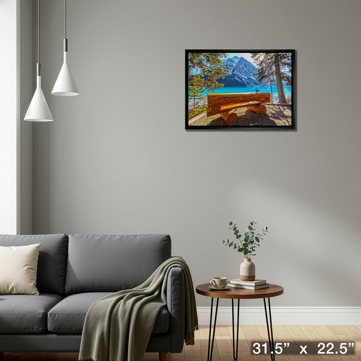 Banff National Park 20x29 Framed Canvas – Detail – Frameworth