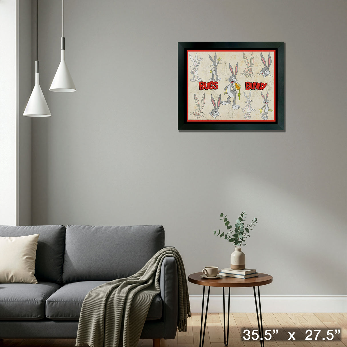 Bugs Bunny Framed Sketches – Detail – Frameworth