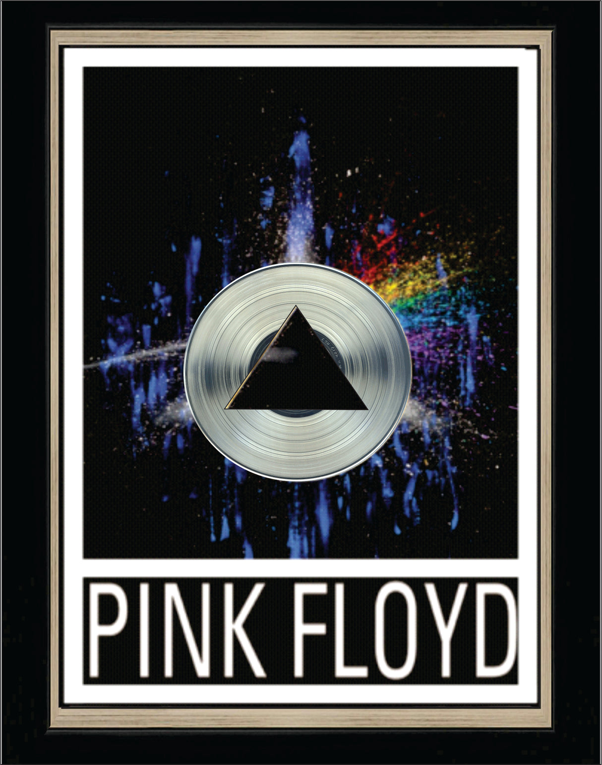 Pink Floyd Paint Splash Framed Print