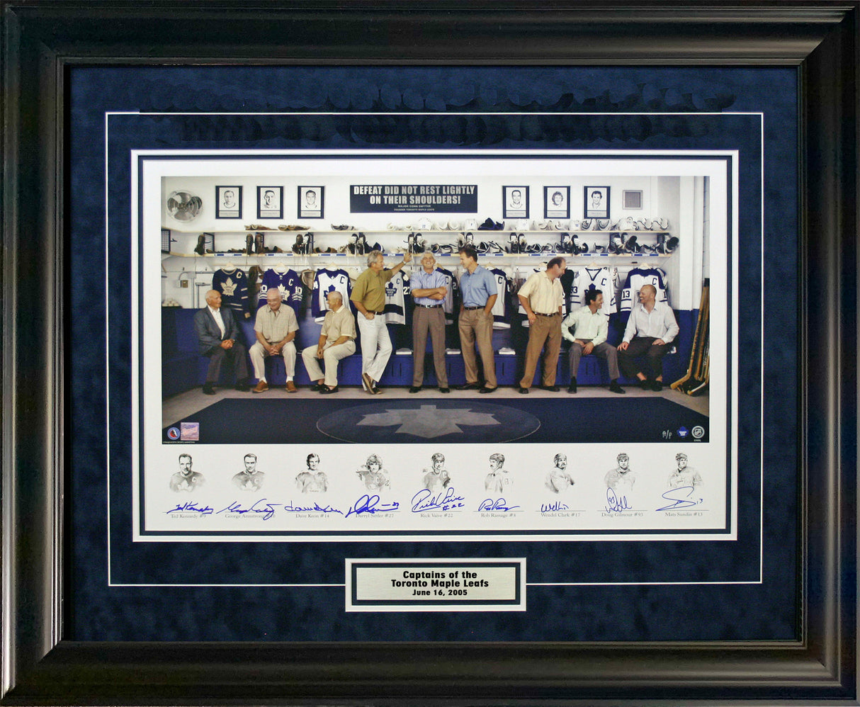 Captains Row 9 Signed 18x27 A/P