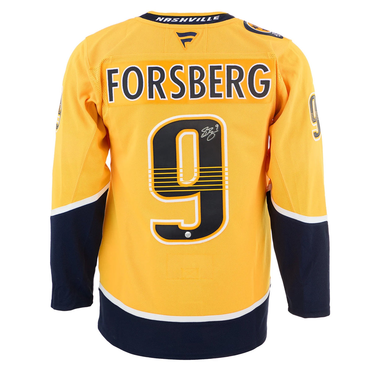 Filip Forsberg Signed Nashville Predators Fanatics Premium Home Jersey - AUCTION