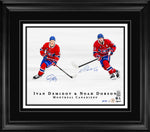 Ivan Demidov and Noah Dobson Dual Signed Framed 16x20 Photo in Montreal Canadiens Collage (Limited Edition of 10)