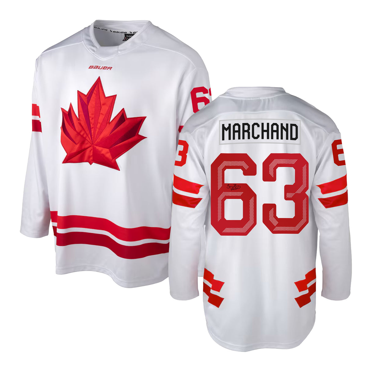Brad Marchand Signed Team Canada 2026 Olympics - Replica Jersey - AUCTION