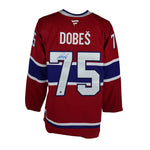 Jakub Dobes Signed Montreal Canadiens Fanatics Premium Home Jersey