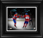 Lane Hutson and Ivan Demidov Dual Signed 16x20 Print Framed Montreal Canadiens Fist Bump (Limited Edition of 25)