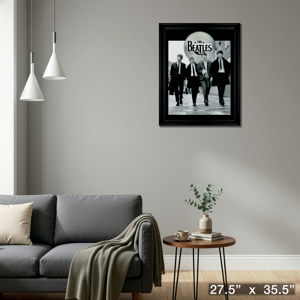 Beatles In London Framed with Silver LP – Detail – Frameworth