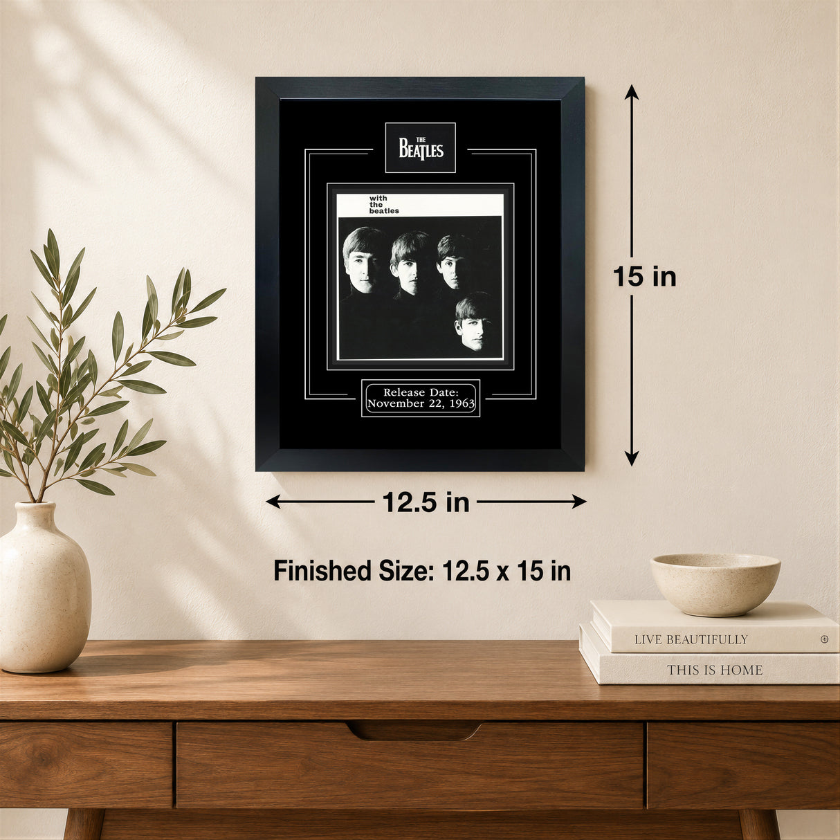 With The Beatles Framed Beatles Album Print - lifestyle 4