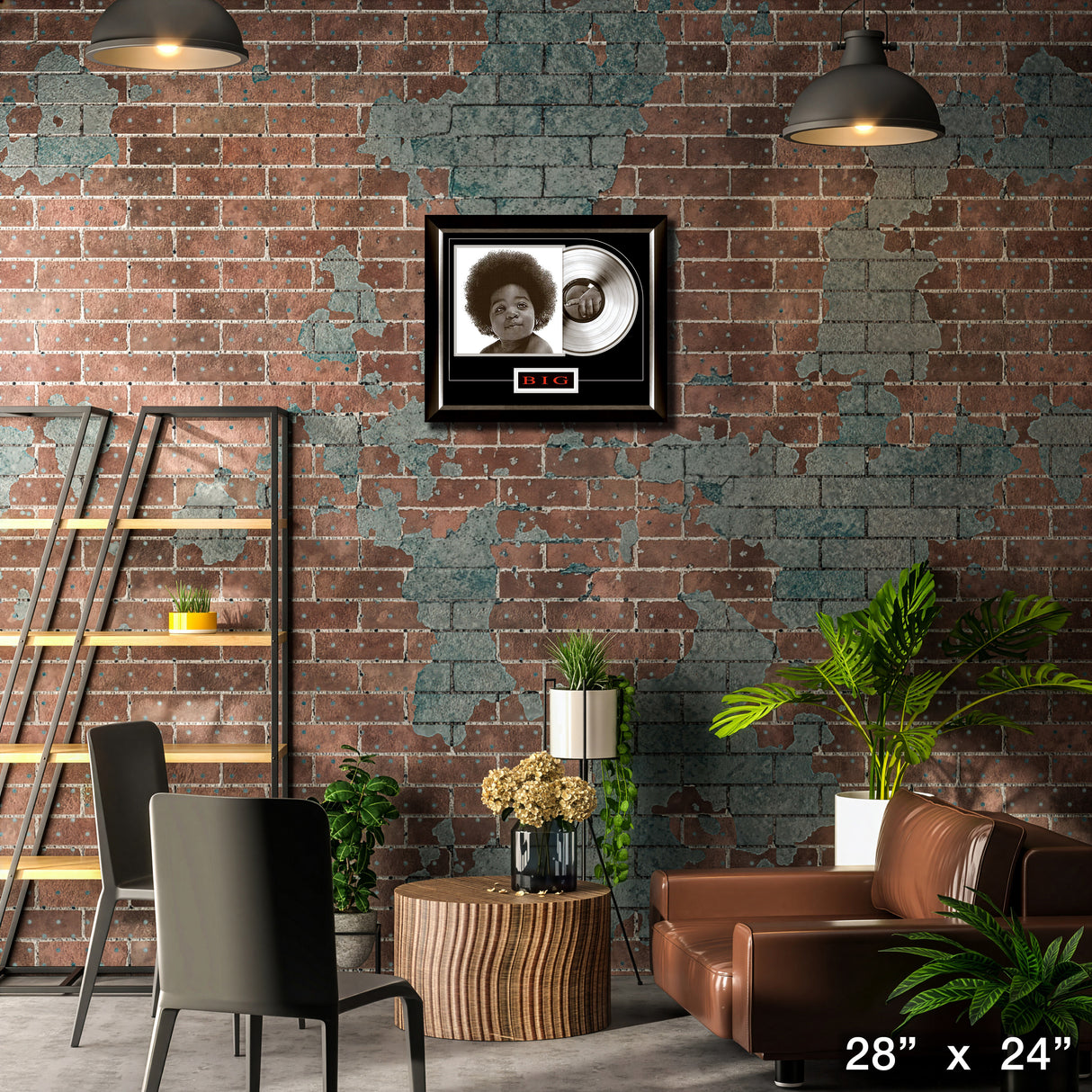 Notorious BIG Ready To Die Music Cover Framed with Silver Vinyl – Lifestyle – Frameworth