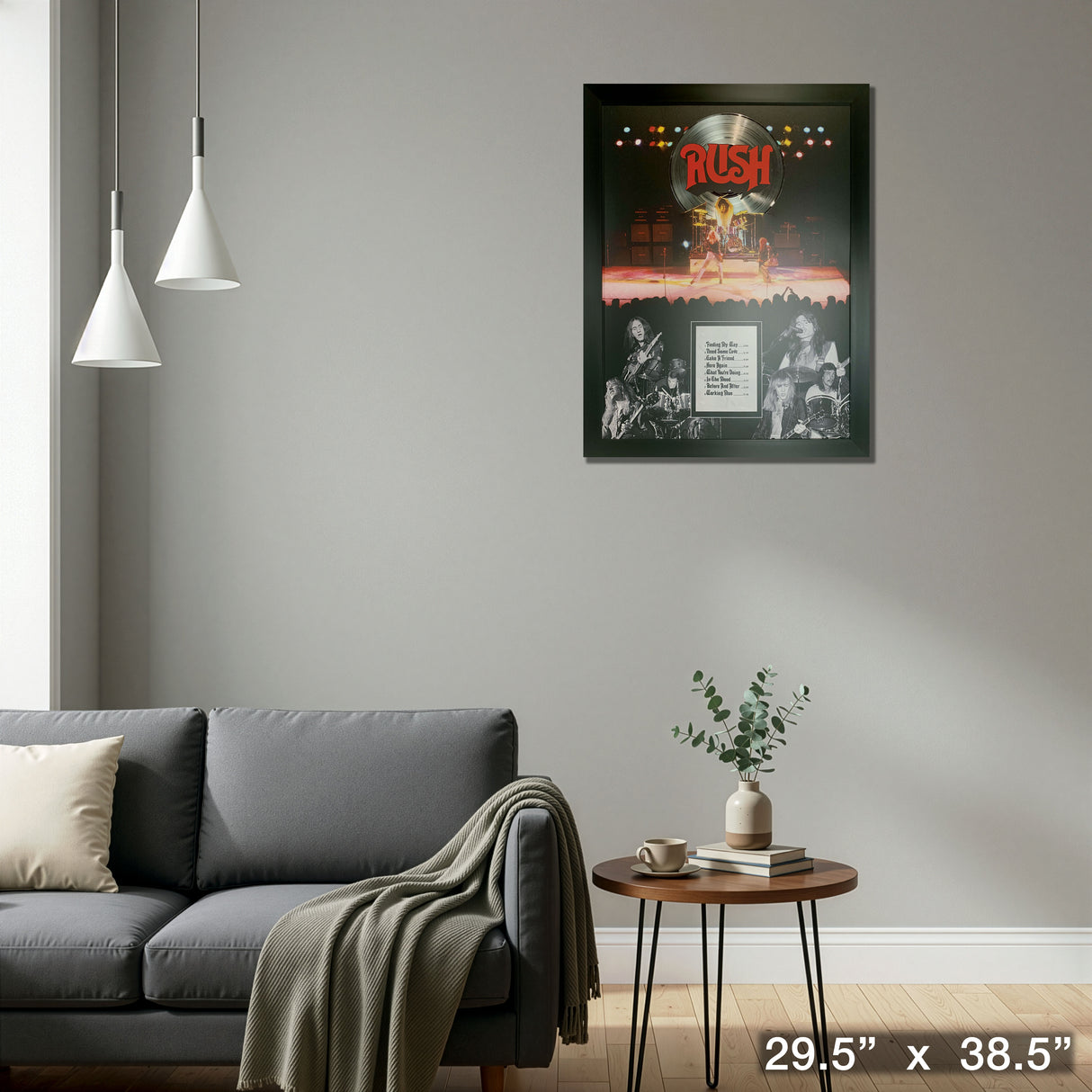 RUSH Framed First Album Collage – Detail – Frameworth
