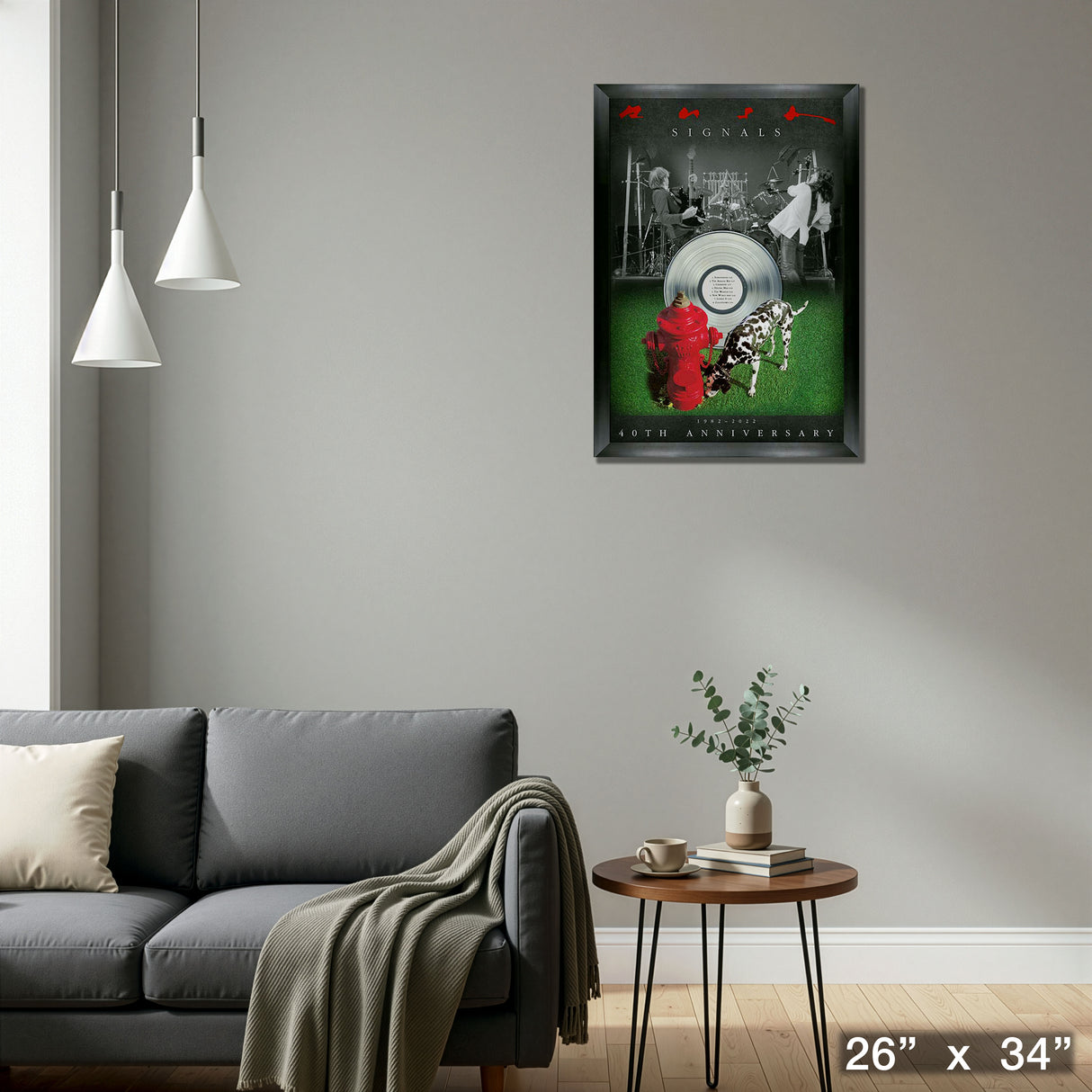 Rush Signals 40th Anniversary Frame – Detail – Frameworth