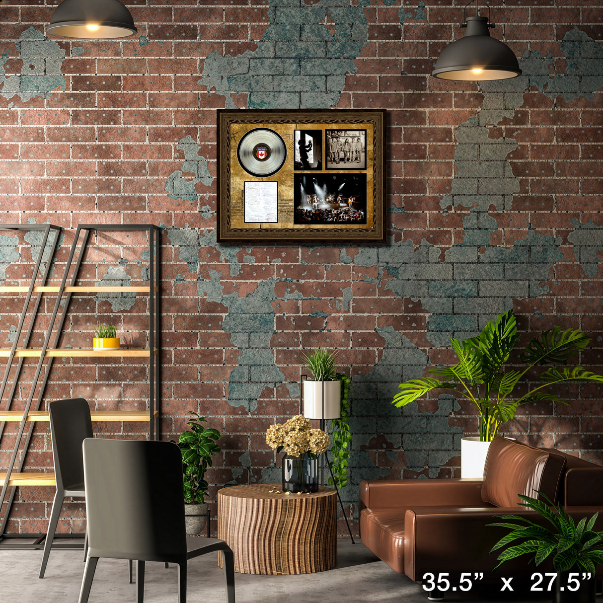 The Tragically Hip Framed Lyrics Collage with Platinum LP – Lifestyle – Frameworth