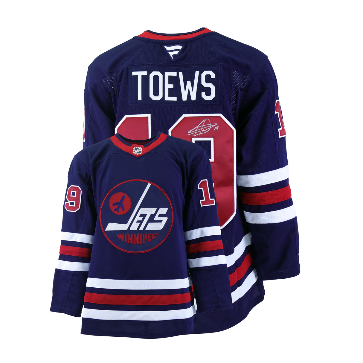 Jonathan Toews Signed Winnipeg Jets Fanatics Premium Alternate Jersey