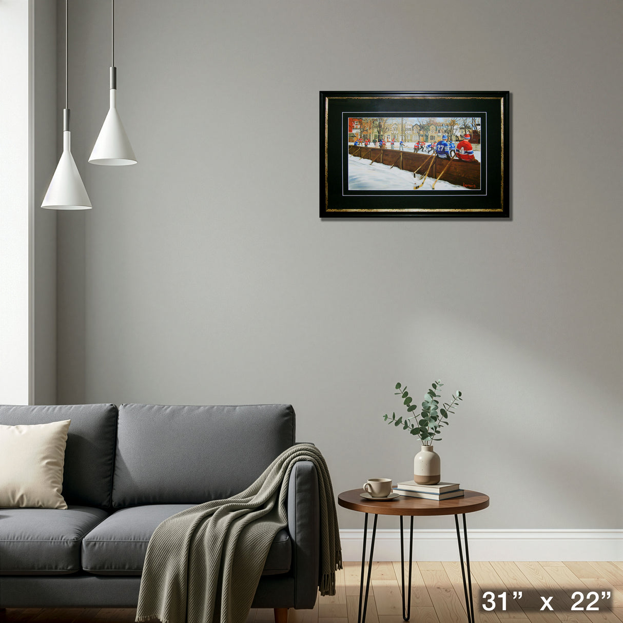 Pick Up Game Framed Print By Michel Lapensee – Detail – Frameworth