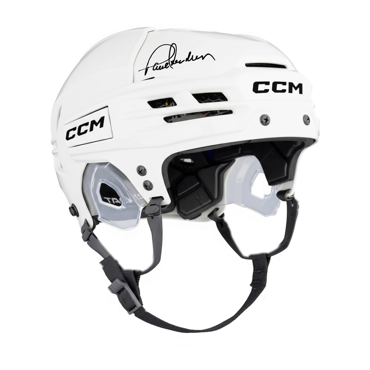 Paul Henderson Signed Toronto Maple Leafs CCM Tacks 70 White Helmet