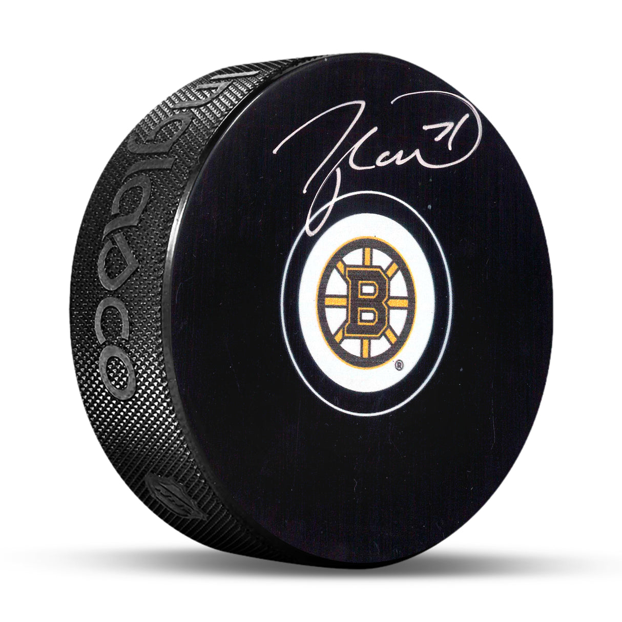 Taylor Hall Signed Boston Bruins Puck