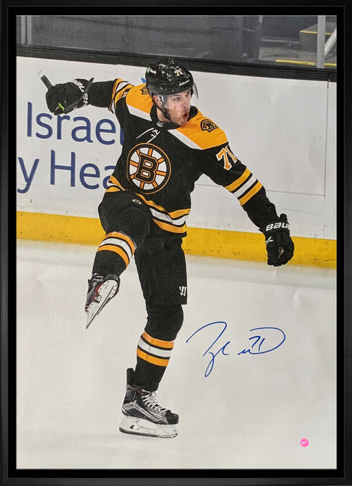 Taylor Hall Boston Bruins Signed Framed 20x29 Goal Celebration Canvas - Frameworth Sports Canada 